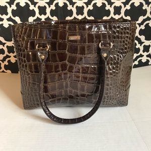 Kate spade patent leather croc purse💜